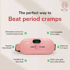 2-in-1 Period Cramps Pain Relief Belt & Heating Massager