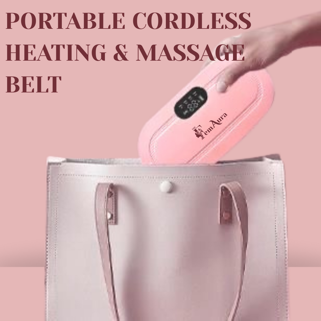 2-in-1 Period Cramps Pain Relief Belt & Heating Massager