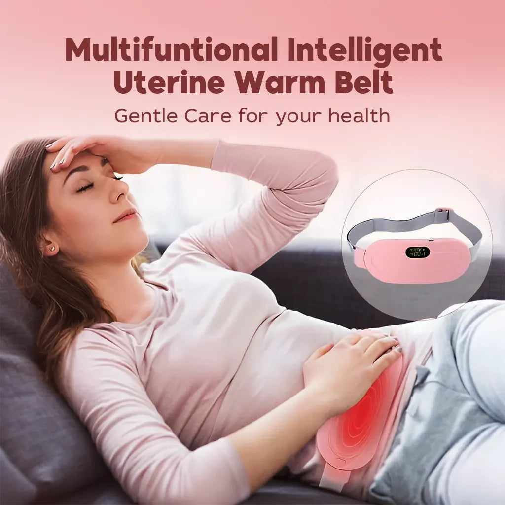 2-in-1 Period Cramps Pain Relief Belt & Heating Massager
